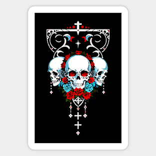 Skulls & Roses Symphony Magnet